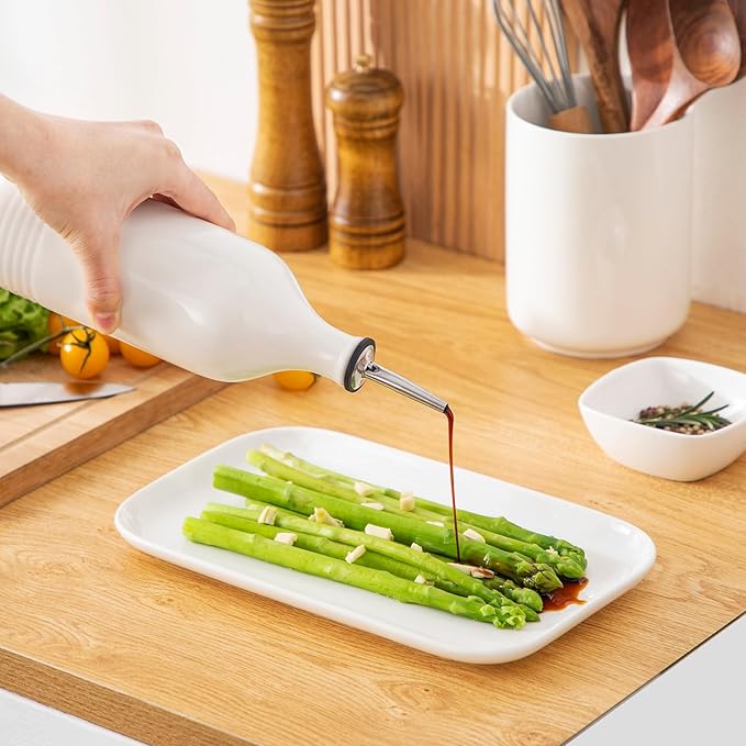 vancasso 20 Oz Ceramic Olive Oil Dispenser Bottle, Bottle Dispenser - Image 6