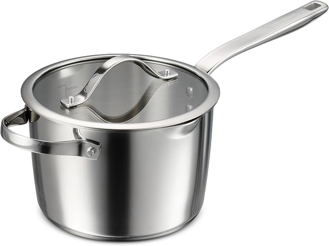 Tramontina Tempo Tri-Ply Base Stainless Steel 4-Quart Sauce Pan by Tramontina