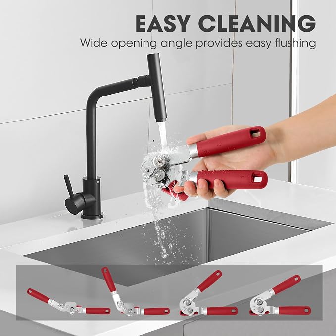 Manual Can Opener, UHIYEE Handheld Can Opener Heavy Duty - Image 7