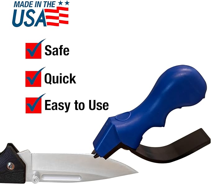 ACCUSHARP Knife Sharpener, Portable and Easy to Use, Hones and Sharpens Cleavers - Image 4