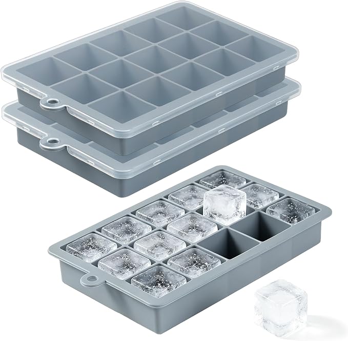 Premium Silicone Ice Cube Trays by FunSiltasy