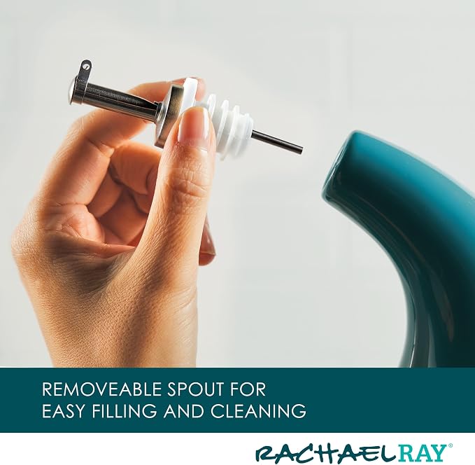 Rachael Ray Ceramics EVOO Oil and Vinegar Dispensing Bottle, 24 Ounce - Image 3