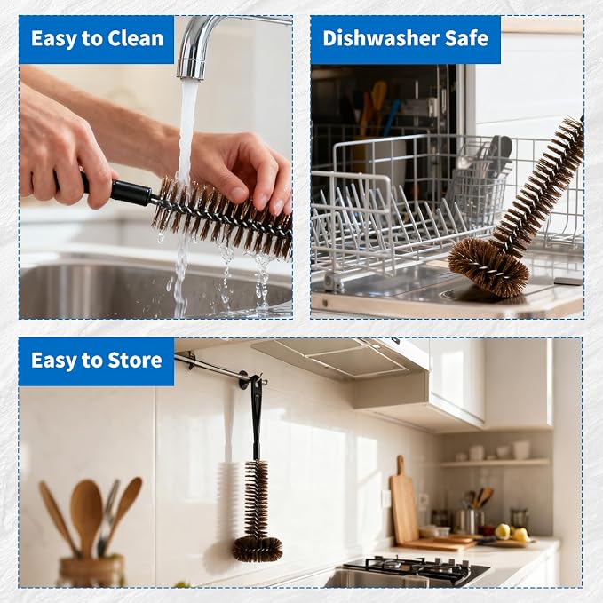 Garbage Disposal Cleaner Brush 2 Pack, Extra Long Handle - Image 6