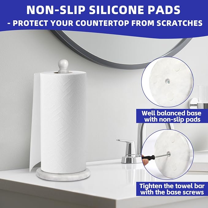 Natural Marble Paper Towel Holder - Image 7