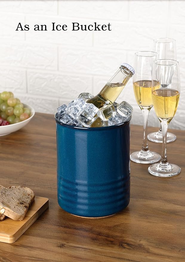 ABRUTY Utensil Holder, 6.7" Ceramic Kitchen Utensil Crock - Image 6