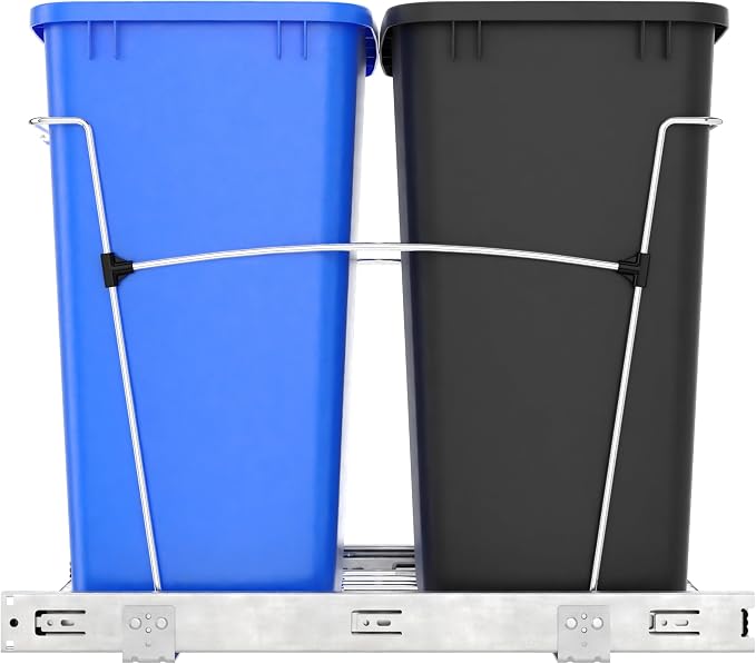 Rev-A-Shelf RV-18KD-2218C-S Double Pullout Trash Cans - Image 8