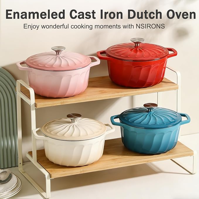 6 QT Enameled Cast Iron Dutch Oven - Image 8