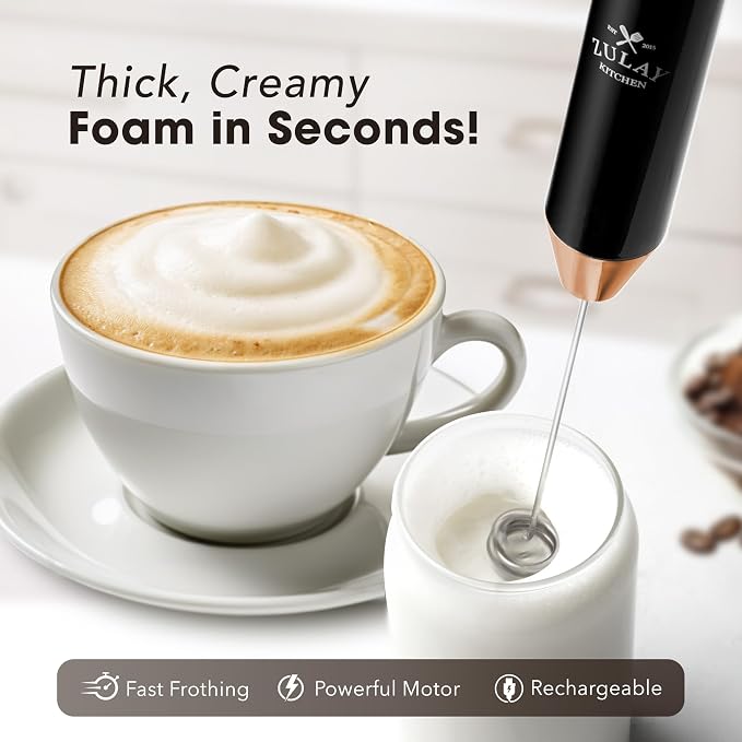 Zulay Kitchen Rechargeable Milk Frother Handheld - Image 2