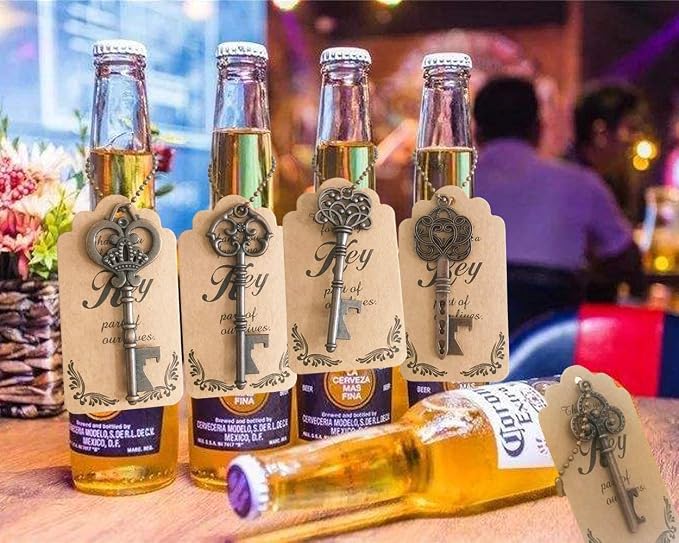 WODEGIFT 50pcs Skeleton Key Bottle Opener, Bridal Shower Party Favors, Souvenirs - Image 5