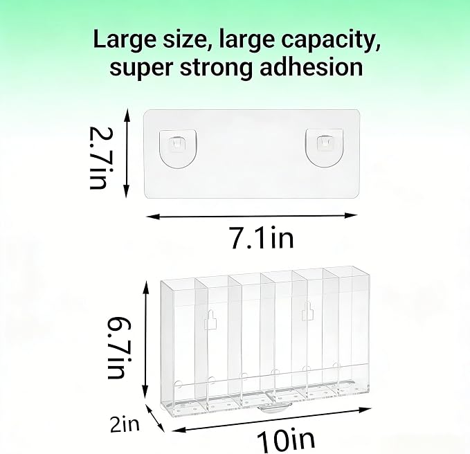 10''Acrylic Straw Holder for Cabinet Door - Image 2
