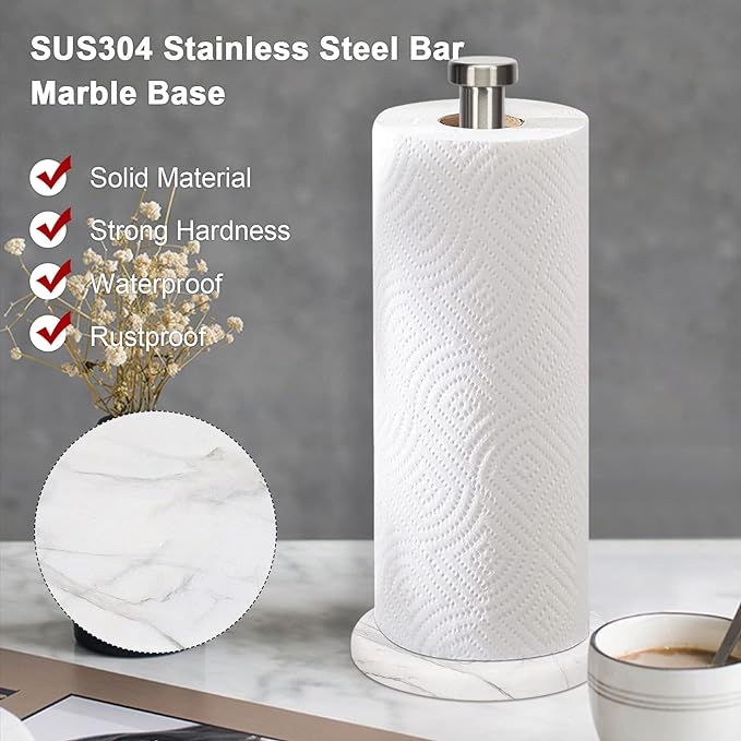 NearMoon Standing Paper Towel Holder, Kitchen Paper Towel Tissue Holder- - Image 4