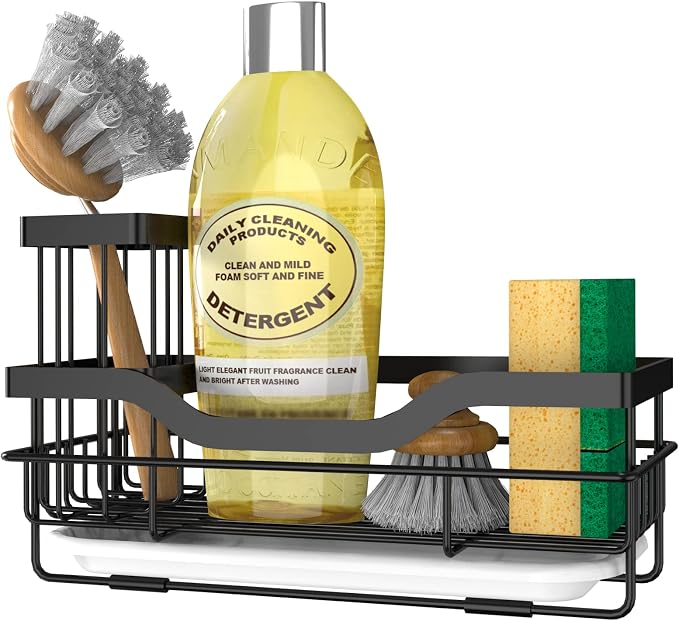 Sponge Holder for Kitchen Caddy Sink Organizer by VanwoodKtichenExperys