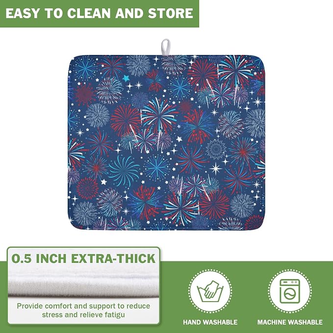 4th of July Patriotic Dish Drying Mat - Image 5