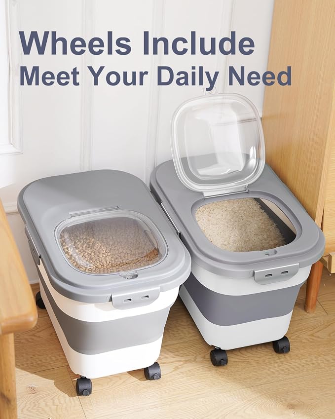 20-30 Lbs Rice Storage Container, Collapsible Food Storage Containers - Image 5
