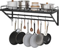 YATINEY Pot Rack, 30 Inch Wall Mounted Pot Rack, Kitchen Pot and Pan Organizer by Yatiney