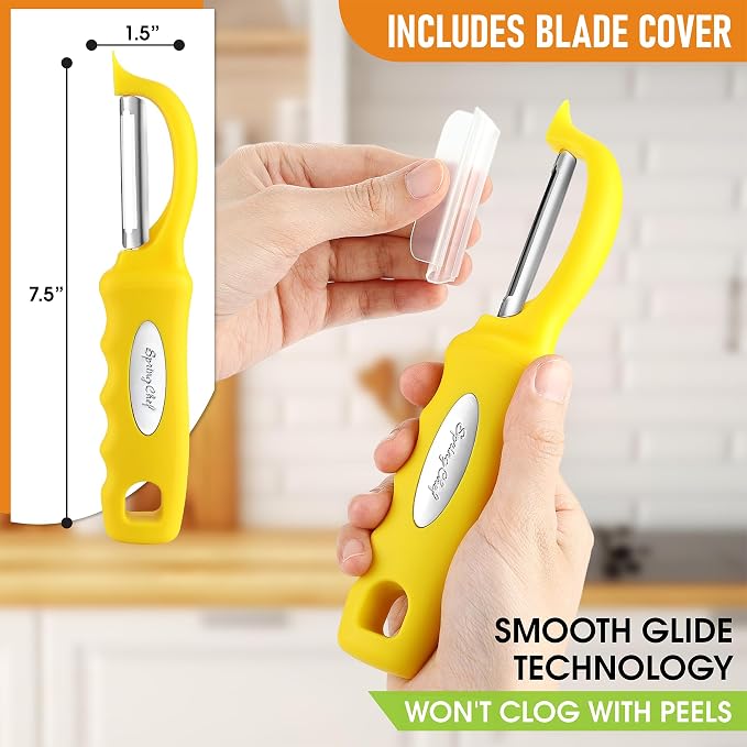 Spring Chef Premium Swivel Potato Peeler - Image 3