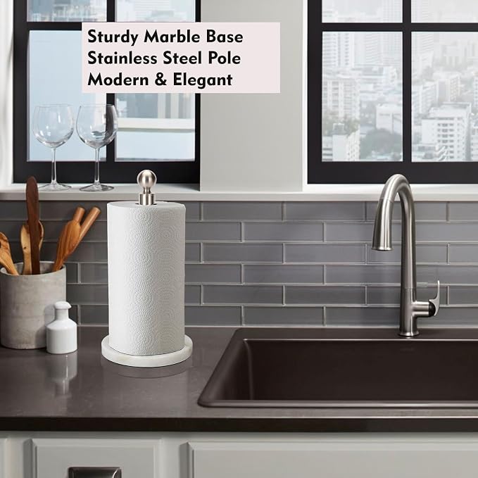 Paper Towel Holder Countertop, Standing Paper Towel Roll Holder - Image 7