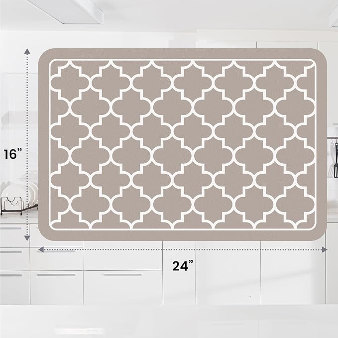 WISELIFE Dish Drying Mat Super Absorbent Drying Mat Large Dish Drying Mats - Image 2