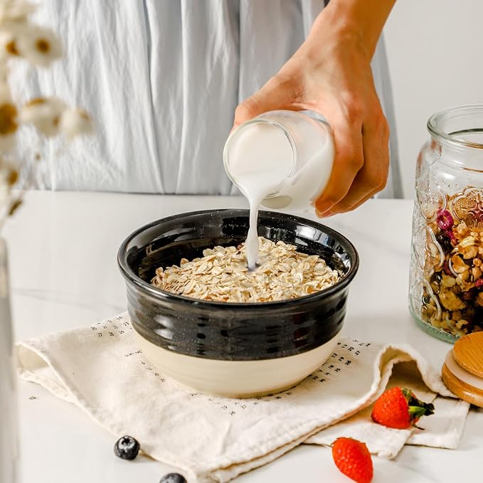 HASENSE Ceramic Soup Bowls and Cereal Bowls, 20 OZ Bowls - Image 4