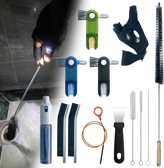 13Pcs Deep Crevice Cleaning Brush Set by KINGORIGIN