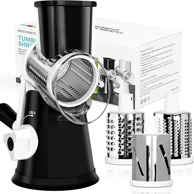 X Home Rotary Cheese Grater for Kitchen, Shredder by XHome