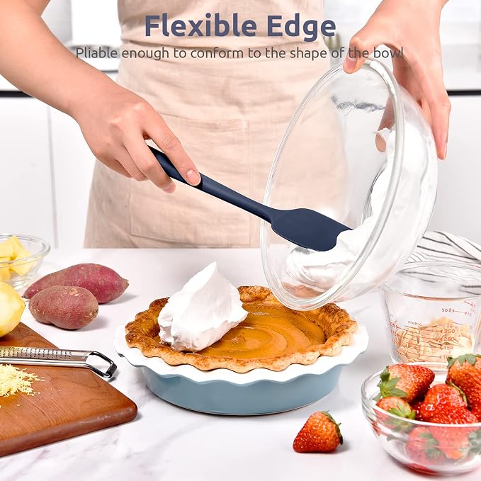 Heat Resistant Silicone Spoon Spatula: U-Taste 600ºF High Heat Flexible 11.38in - Image 4