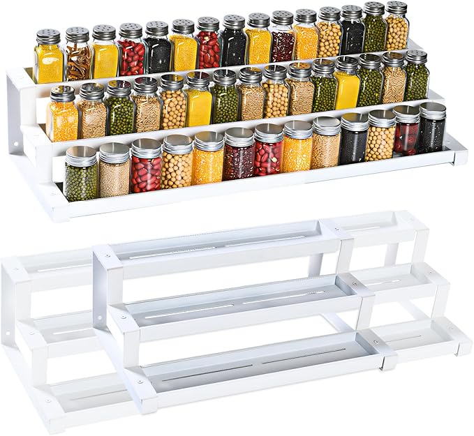 3-Tier Spice Rack Organizer for Kitchen Cabinet or Pantry, Seasoning Organizer by GOENDR