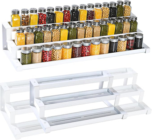 3-Tier Spice Rack Organizer for Kitchen Cabinet or Pantry, Seasoning Organizer by GOENDR