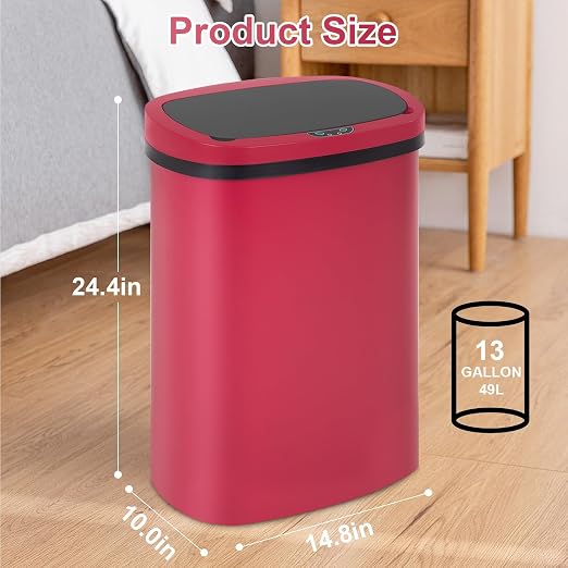 FDW Garbage Can 13 Gallon 50 Liter Kitchen Trash Can - Image 7