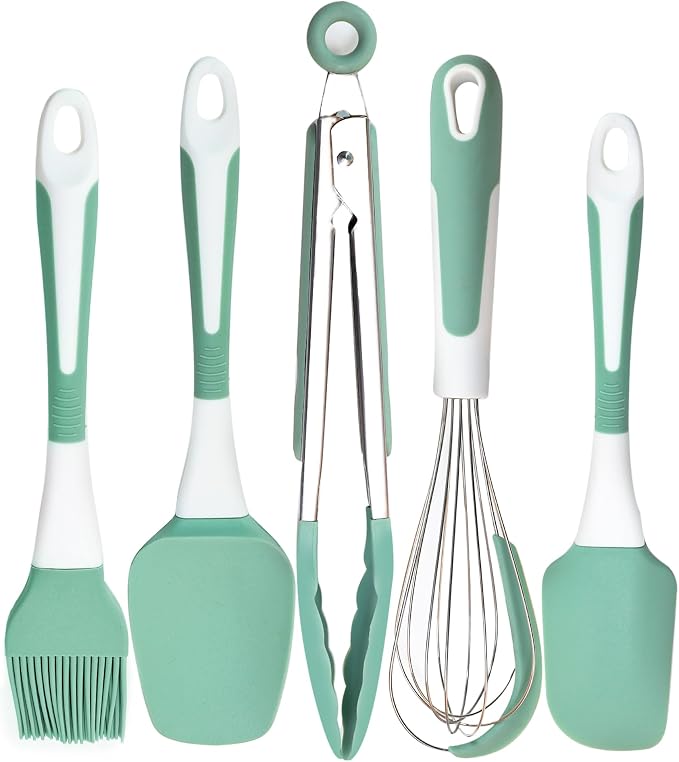 Silicone Kitchen Cooking Utensils Set Heat Resistant, Silicone Cooking Utensils by XoYoZo