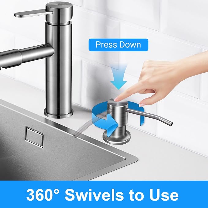 Soap Dispenser Kitchen Sink, Sink Soap Dispenser, Dish Soap Dispenser Pump - Image 2