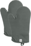 Extra Long Silicone Oven Mitts | Heat Resistant 500°F BPA-Free Food Grade by AH+Artisan+Home