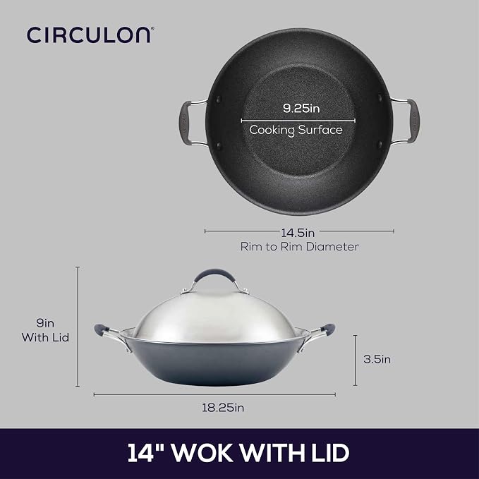 Circulon A1 Series w/ScratchDefense Nonstick Induction Wok - Image 3