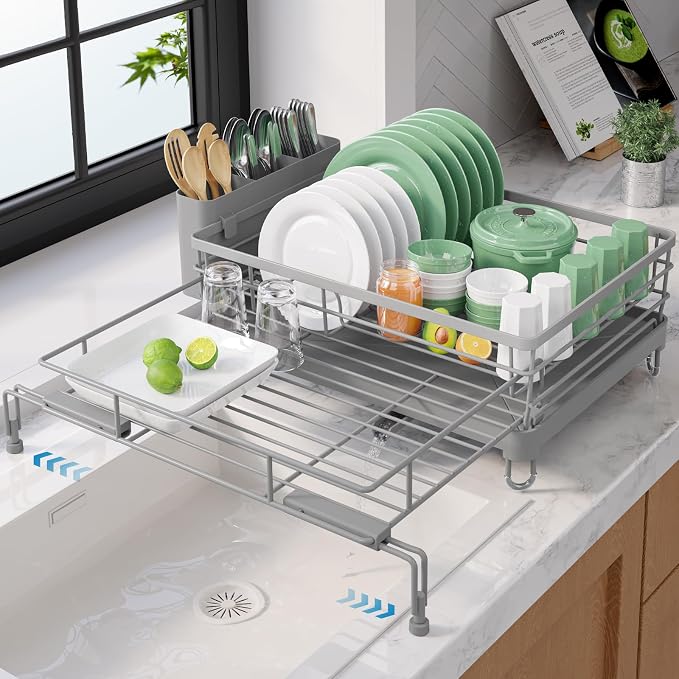 Kitsure Extendable Dish Drying Rack by Kitsure