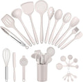 E-far Silicone Cooking Utensils Set, 25 Piece Kitchen Utensils by E-far