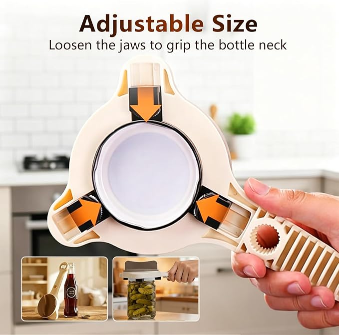 2026 New 4-in-1 Jar Opener, Adjustable Stainless Steel Opener - Image 7
