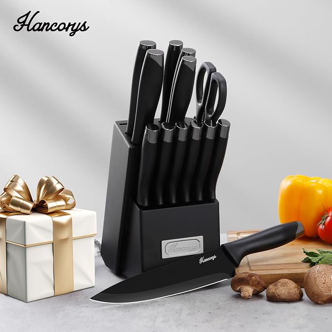 Knife Sets for Kitchen with Block, 15 Pieces Chef Knife Set with Self Sharpening - Image 7