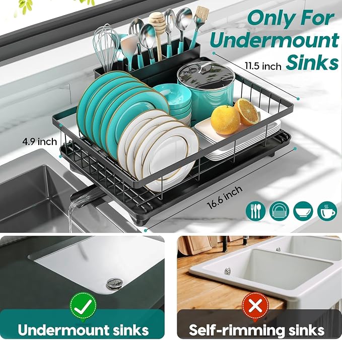 MERRYBOX Dish Drying Rack Space-Saving Dish Racks - Image 2