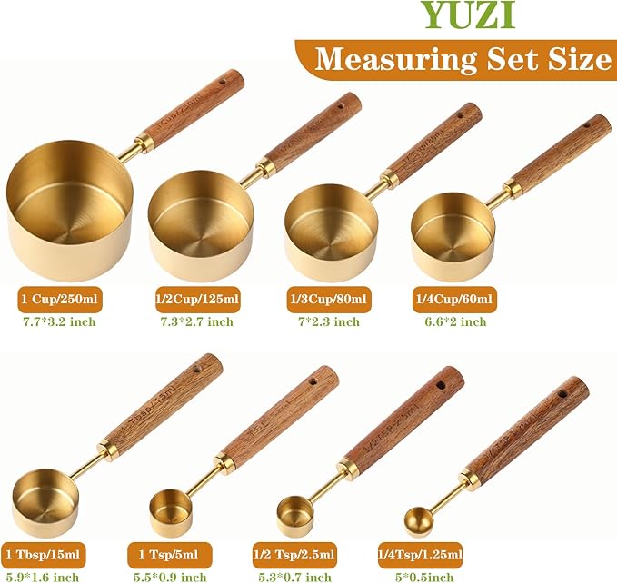 8Pcs Measuring Cups and Spoons Set - Image 2