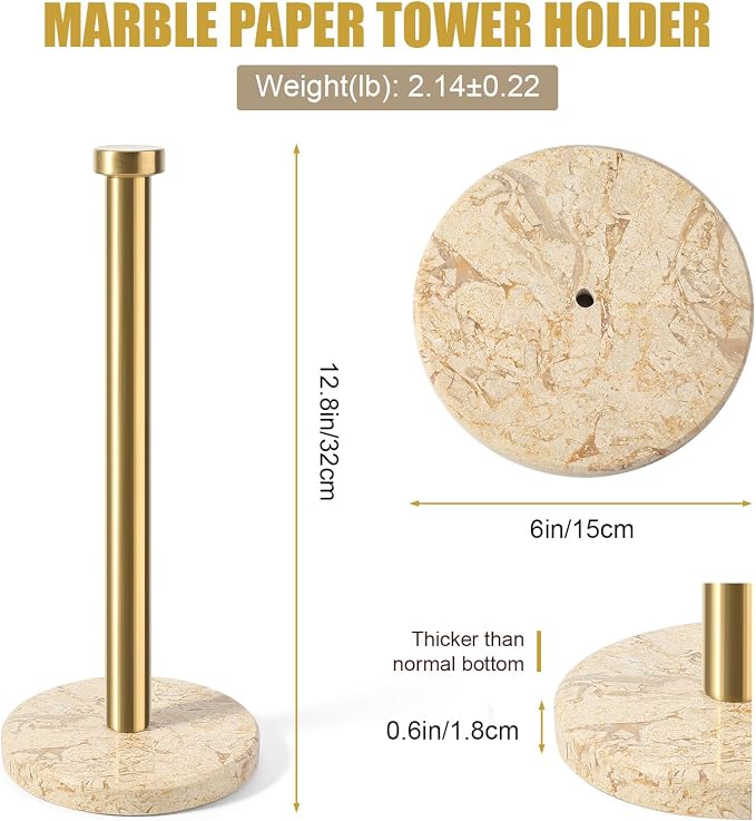 Koville Paper Towel Holder Countertop, Standing Paper Roll Holder - Image 2