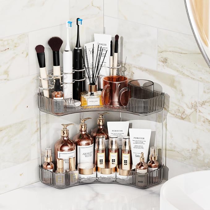 Asayuee 2-Tier Corner Bathroom Counter Organizer - Image 5