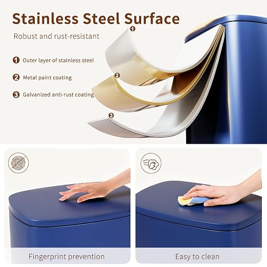 PayLessHere Stainless Steel Trash Can - Image 3