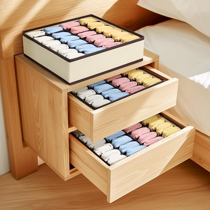 Joyoldelf Sock Organizer Drawer Organizer - Image 3