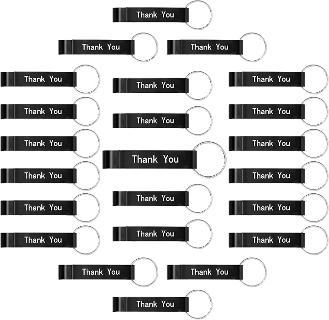 FoldTier 50 Pcs Graduation Thank You Favors Bottle Opener Keychain Bulk by FoldTier