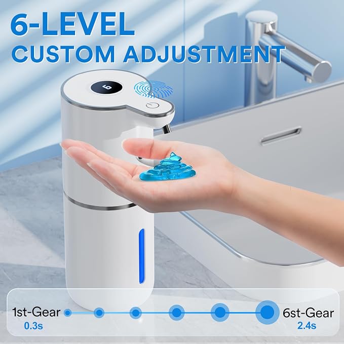 Automatic Soap Dispenser with Smart Digital Display, Touchless Rechargeable - Image 3
