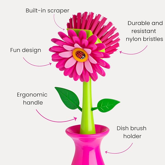 Vigar Flower Power Dish Brush - Image 4