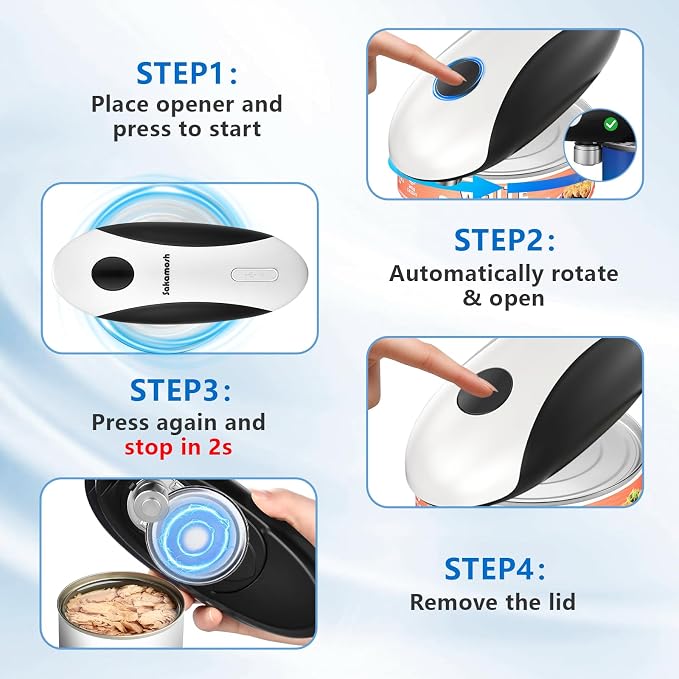 SAKAMOSH Rechargeable Can Opener Electric - Image 4