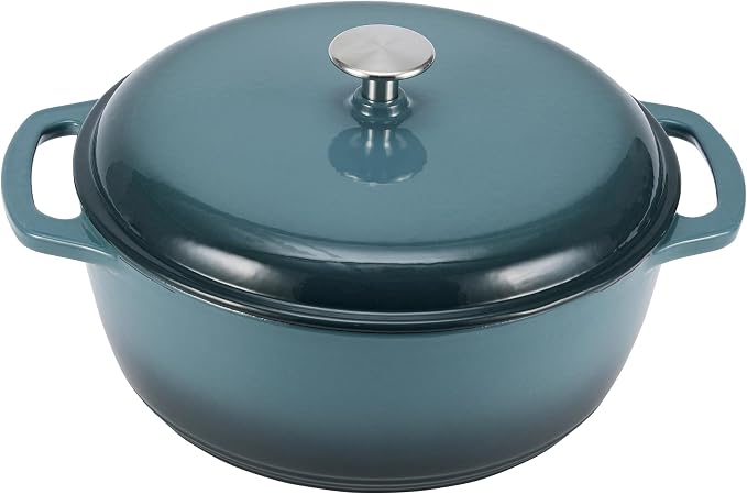 Amazon Basics Enameled Cast Iron Dutch Oven Pot by AmazonBasics