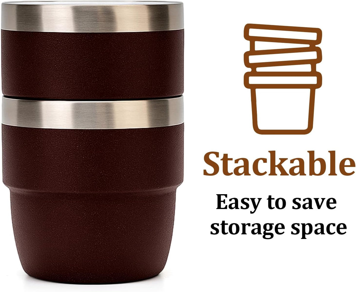 4 oz Espresso/Coffee Cups, Ceramic-Lined Double Wall Vacuum Insulated
