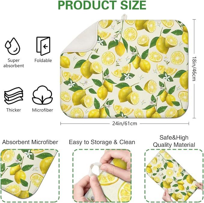 Dish Drying Mat Drainer Pads - Image 4